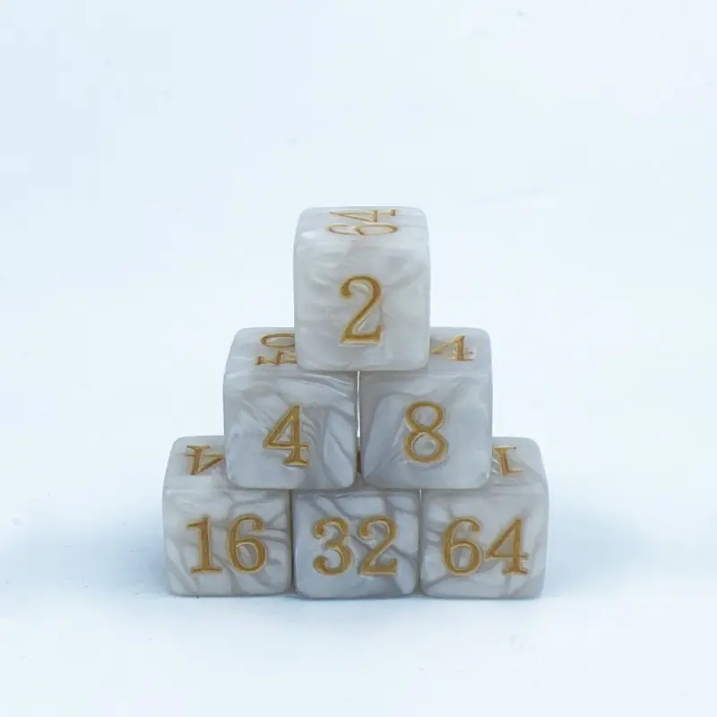 10Pcs/set 16mm Acrylic Square Angle Backgammon Multiple Cross-border Dice Creative Regular Game Dice