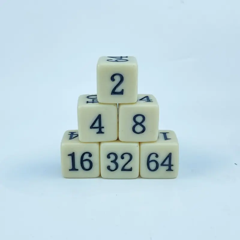 10Pcs/set 16mm Acrylic Square Angle Backgammon Multiple Cross-border Dice Creative Regular Game Dice
