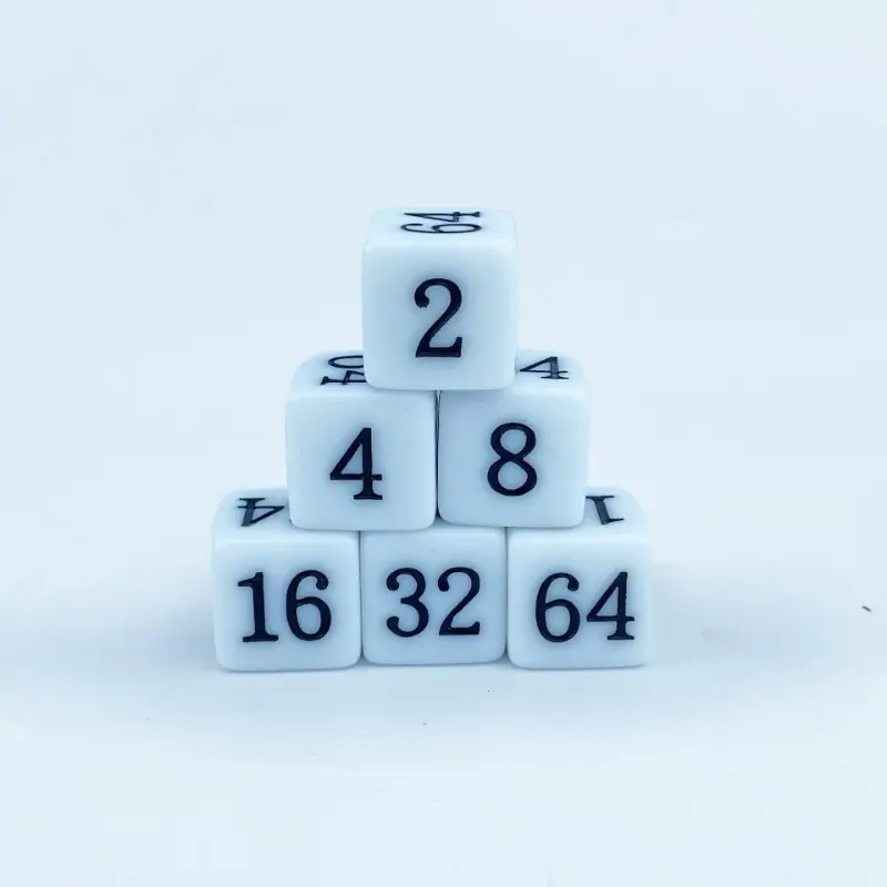 10Pcs/set 16mm Acrylic Square Angle Backgammon Multiple Cross-border Dice Creative Regular Game Dice