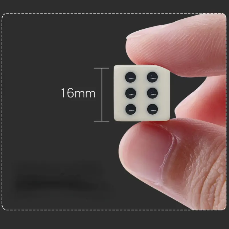 10Pcs/set 2021 Foreign Trade Hot Sale Melamine Dice 16mm Right Angle Ivory Point Sieve KTV Nightclub Dice