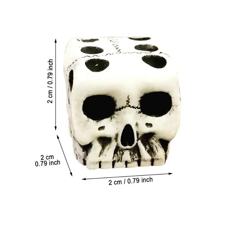 1Pcs/set New White Skull Dice New Peculiar Casual Game Creative Festival Party Funny Halloween Dice