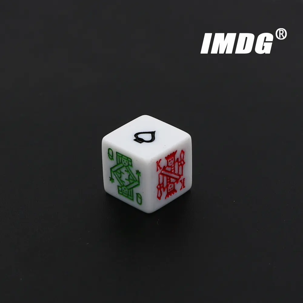 10pcs/pack Carving Dice 16mm Square Corner White #16  High Quality Boutique Poker Dice