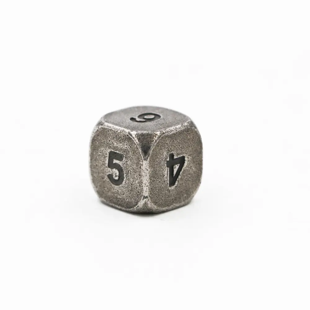 1pcs D6 Polyhedron RPG Dice 6-sides Accessories Metal Dice Cubes Different Color Digital Game Dice