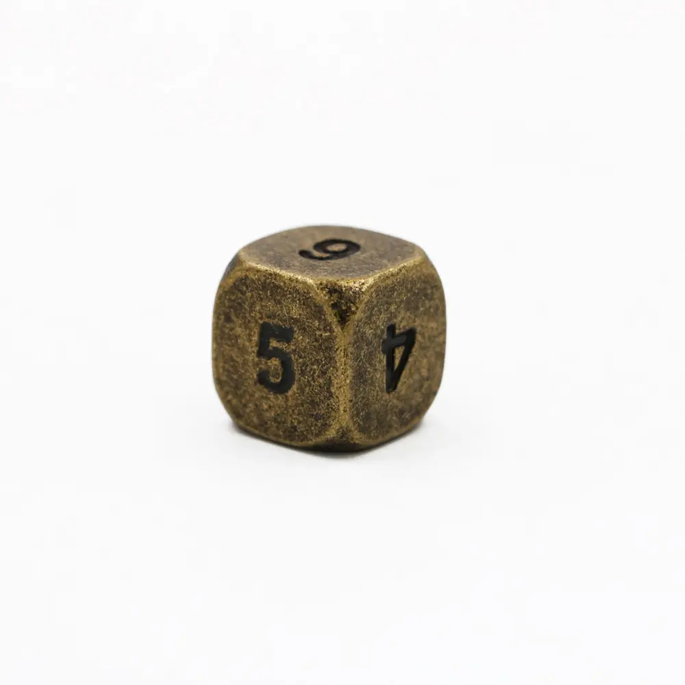 1pcs D6 Polyhedron RPG Dice 6-sides Accessories Metal Dice Cubes Different Color Digital Game Dice