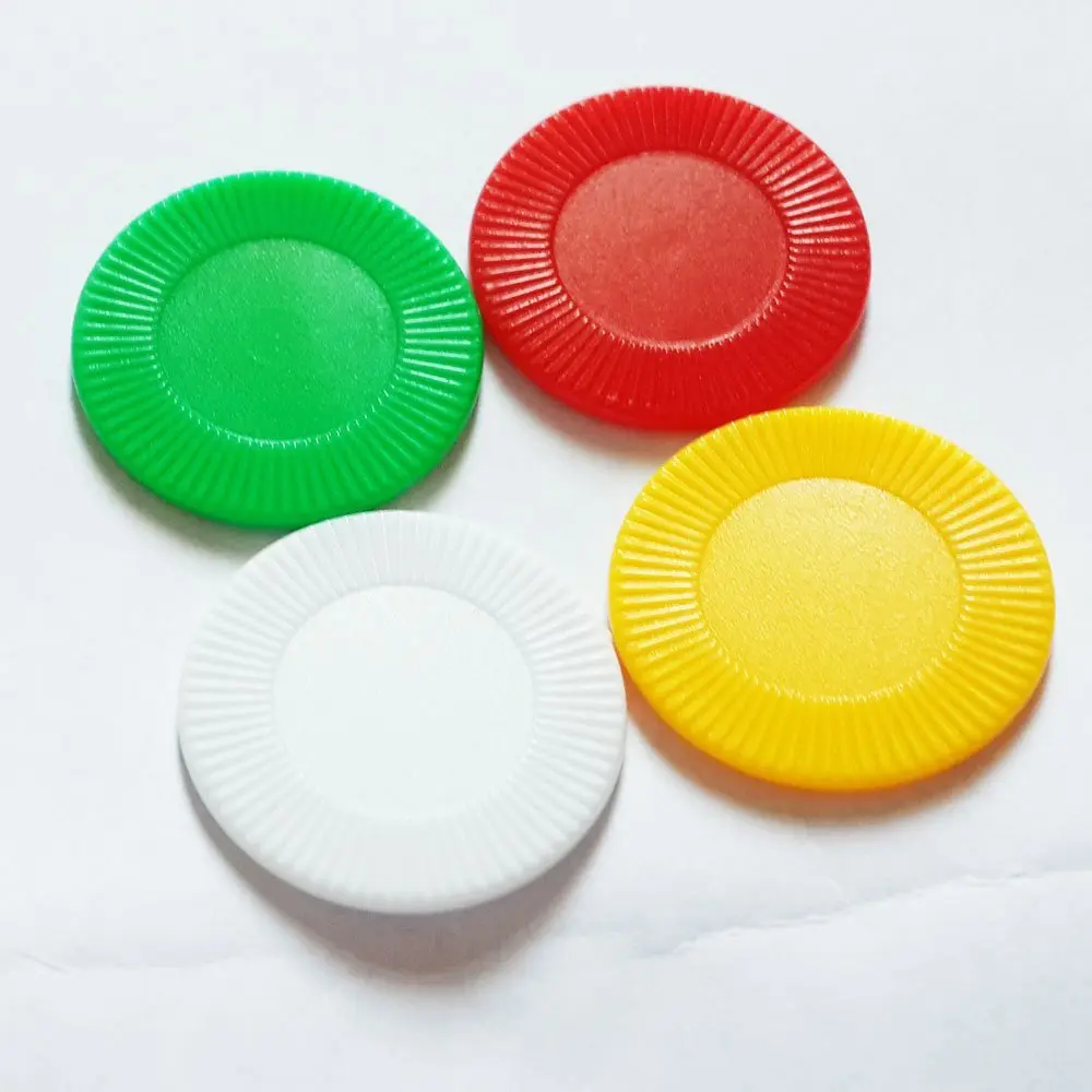 50Pcs/ set New Token 22mm PS Plastic Chips, Mahjong Accessories Chips, Sun Flower Game Coin Props