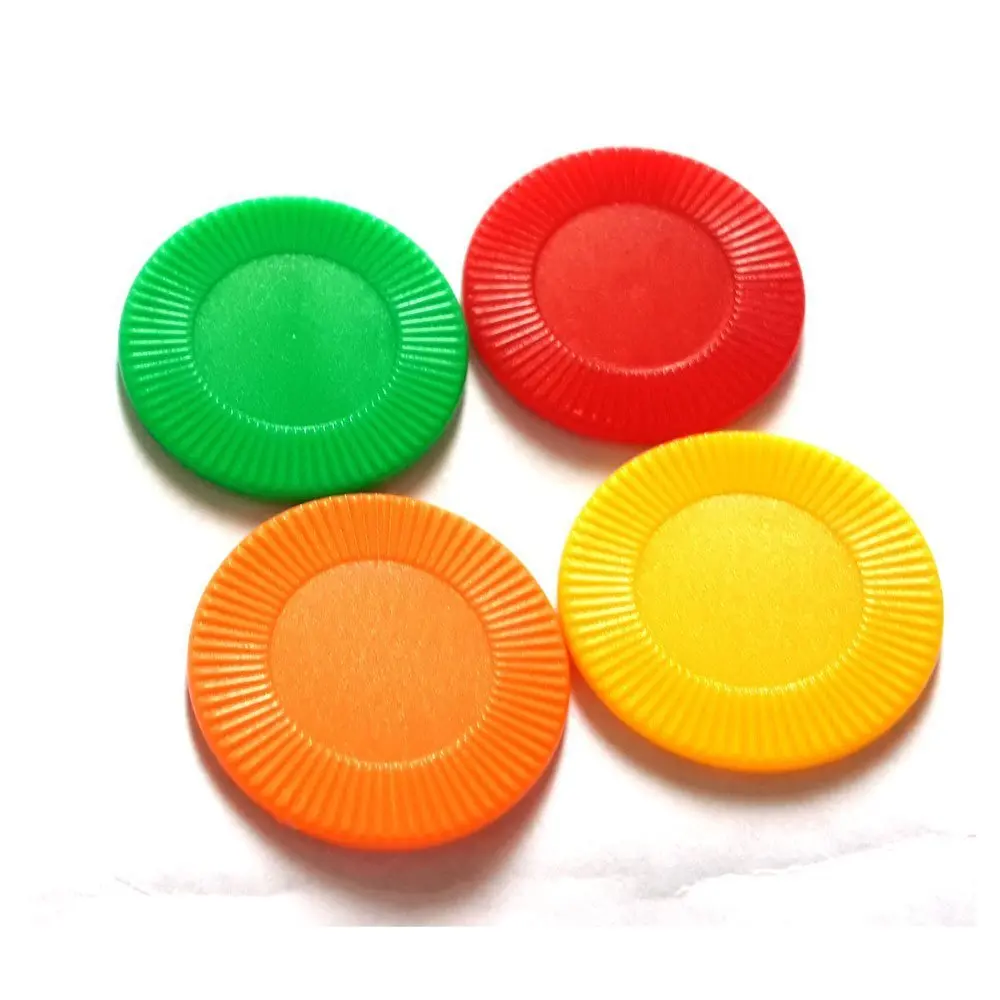50Pcs/ set New Token 22mm PS Plastic Chips, Mahjong Accessories Chips, Sun Flower Game Coin Props