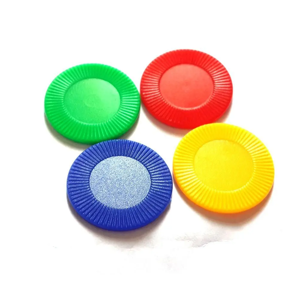 50Pcs/ set New Token 22mm PS Plastic Chips, Mahjong Accessories Chips, Sun Flower Game Coin Props