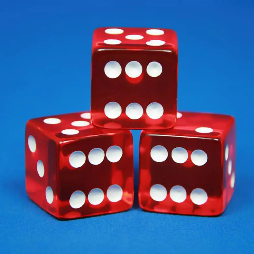 5pcs/Pack 25mm Acrylic Dice D6 Rounded Corner #25 Transparent Colors Game Cubes Accessories