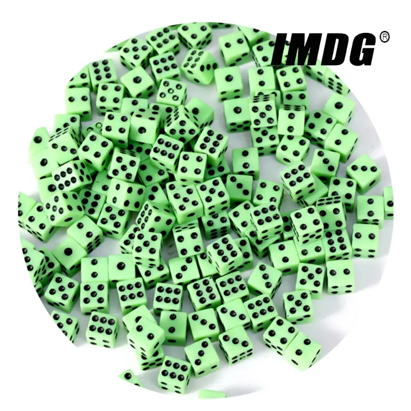 100pcs/Pack 8mm Acrylic Square Corner Dice Right Angle Automatic Mahjong Jigsaw Puzzle Mini Game Cubes