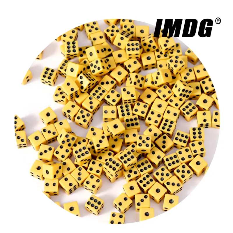 100pcs/Pack 8mm Acrylic Square Corner Dice Right Angle Automatic Mahjong Jigsaw Puzzle Mini Game Cubes