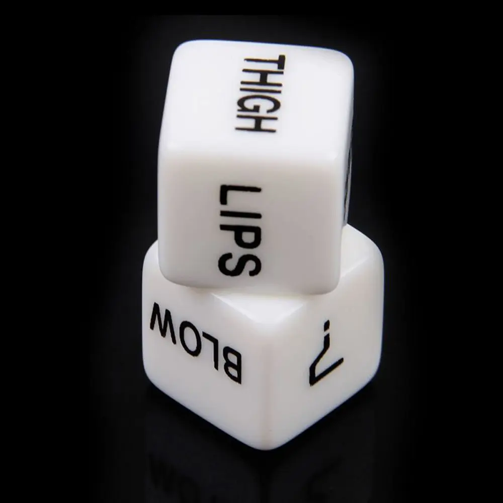 A Pair Sexy Dice English Couples Dice Creativity White Game Passion dice
