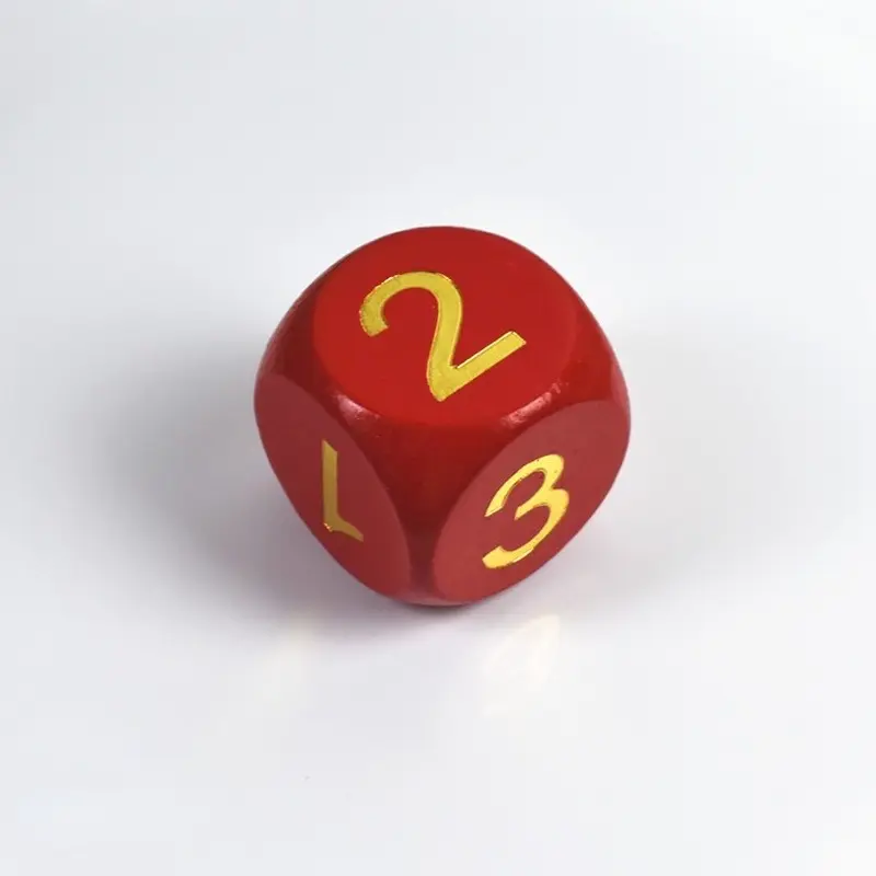 10Pcs/set New 3Cm Solid Wood Numbers Large Wooden Dice Children's Cognitive Aid Game Props Dice