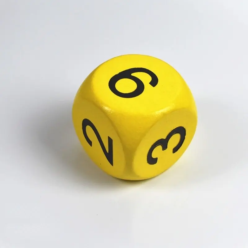 10Pcs/set New 3Cm Solid Wood Numbers Large Wooden Dice Children's Cognitive Aid Game Props Dice