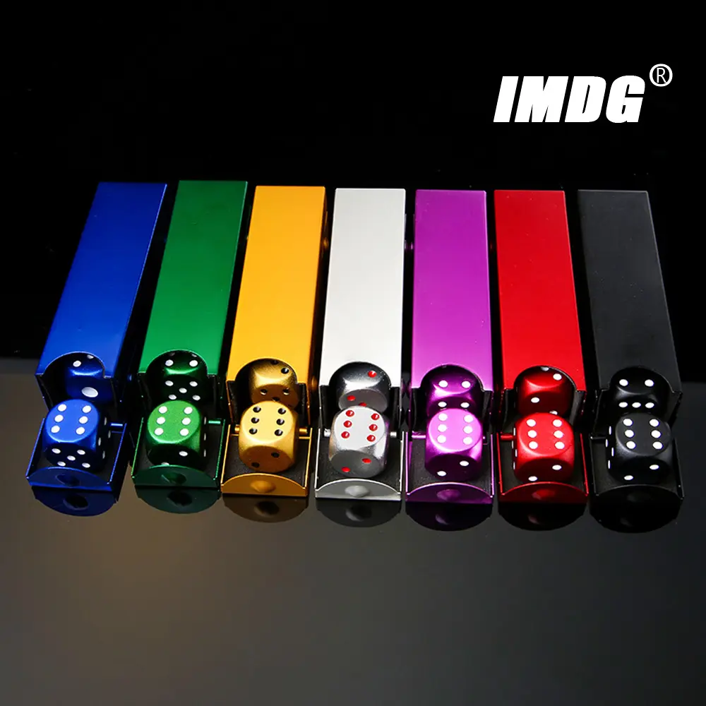 5pcs/pack New Colorful Aluminum Alloy Metal Dice 16mm Round Corner High Quality Boutique Game Dice