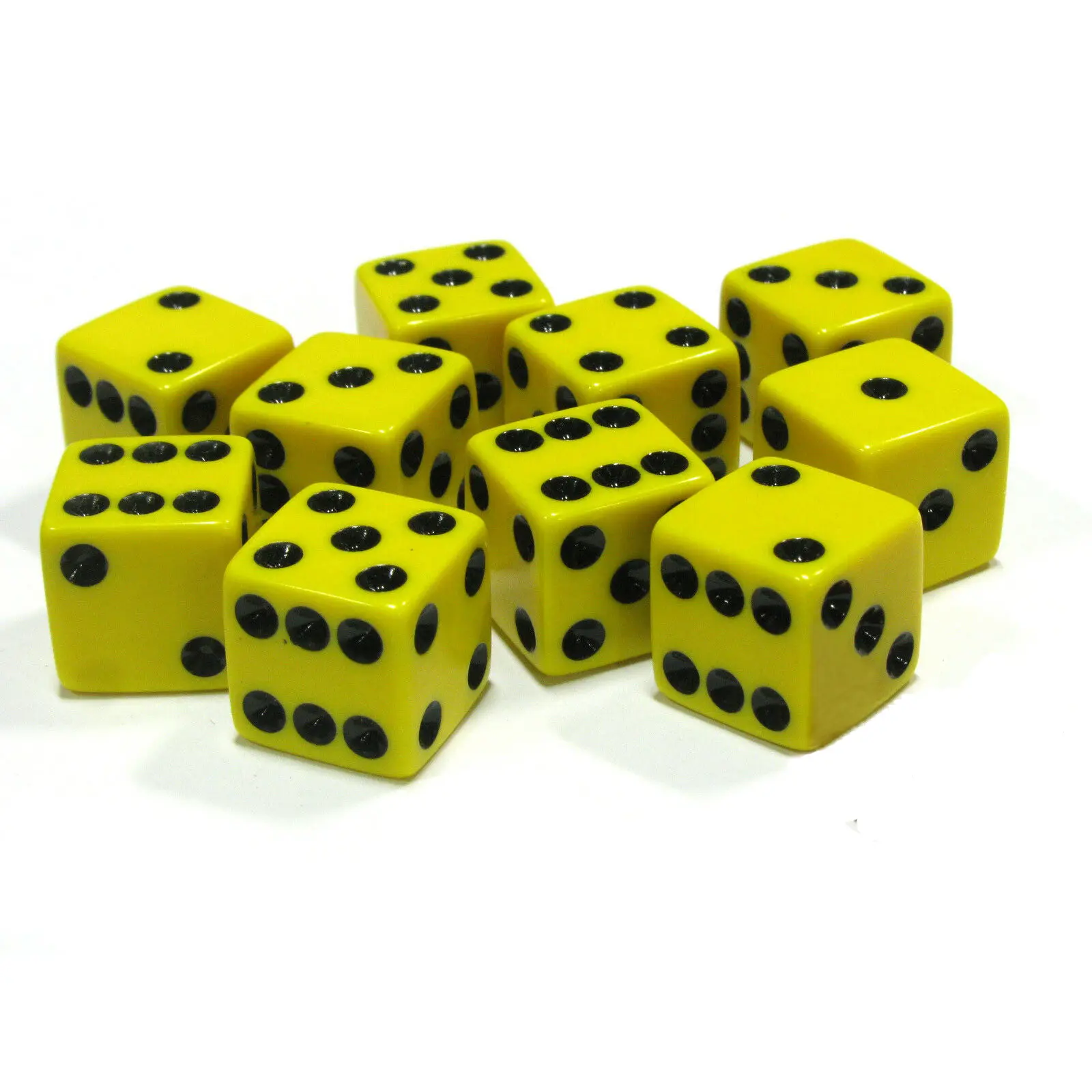 10pcs/pack New Resin Dice Red 16mm Black Dot Square Corners High Quality Cubes Boutique Game Dice