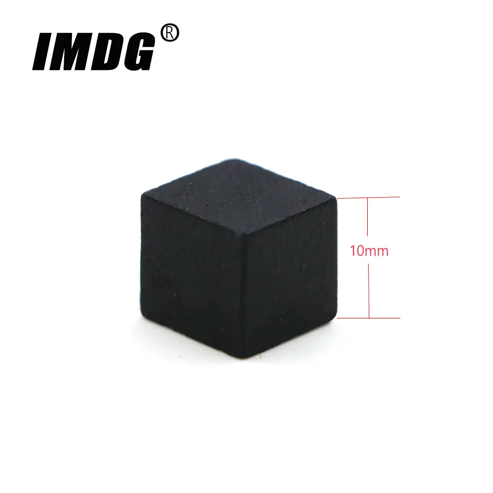 Wholesale 1000pcs Wood Cubes Blocks Blank Dice 10mm Square Corner Color Board Game Dice Early Education