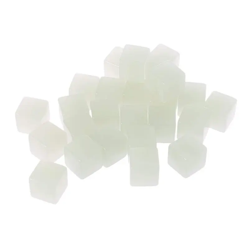 10Pcs/set 16mm Square Corner Luminous Board Dice Blank Glossy Dice Interest Teaching