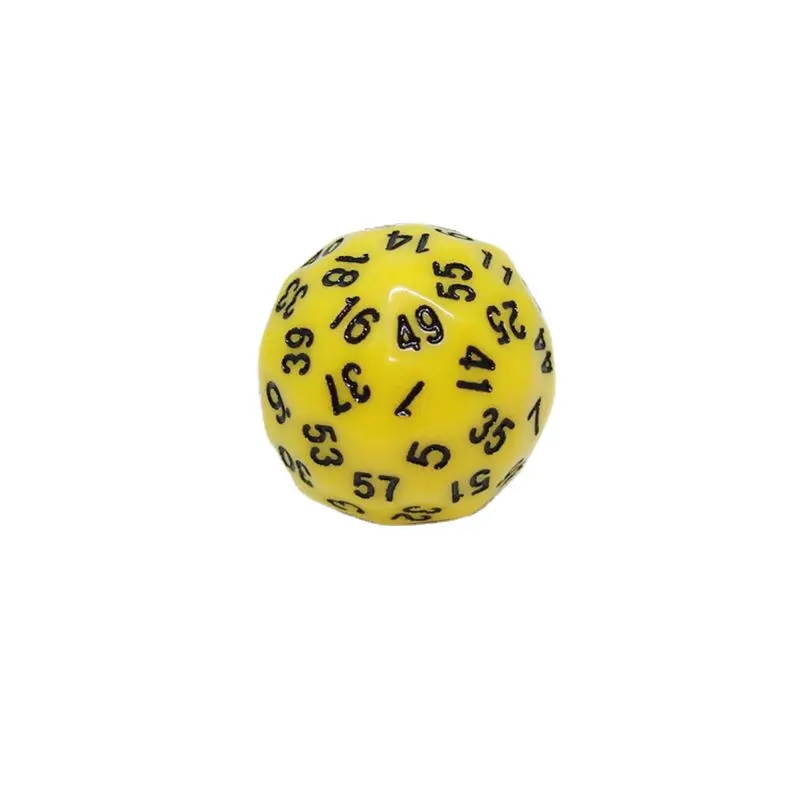 1Pcs Sixty-sided Acrylic Multi-sided Dice Large 1-60 Digital Dice Children's Toys Game Accessories Early Education Teaching Aids