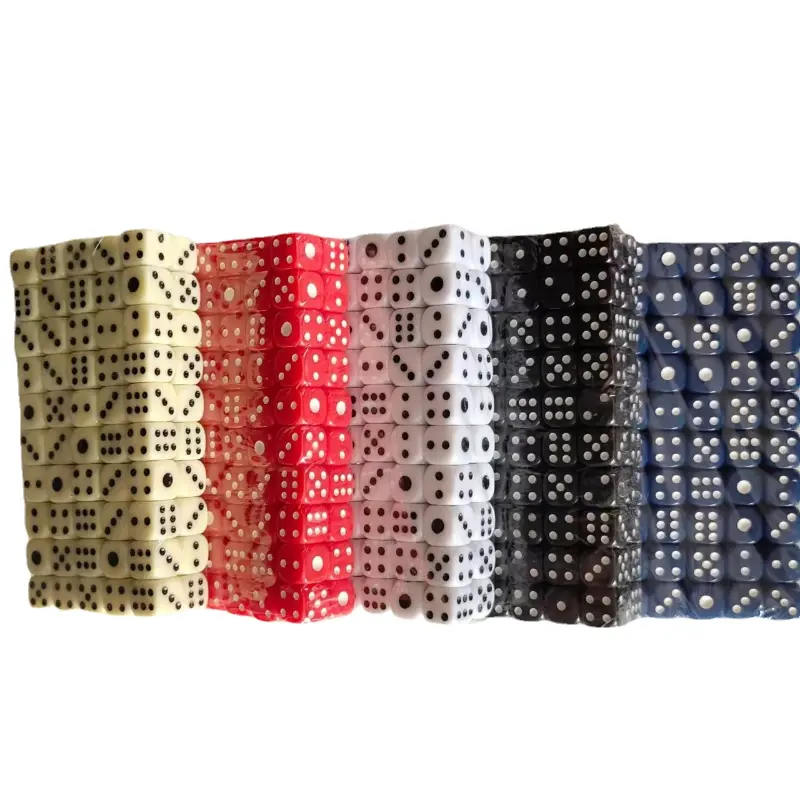100Pcs/set New Foreign Trade Products, High-end Leisure and Entertainment Products, 10mm Solid Colored Round Corner Dice