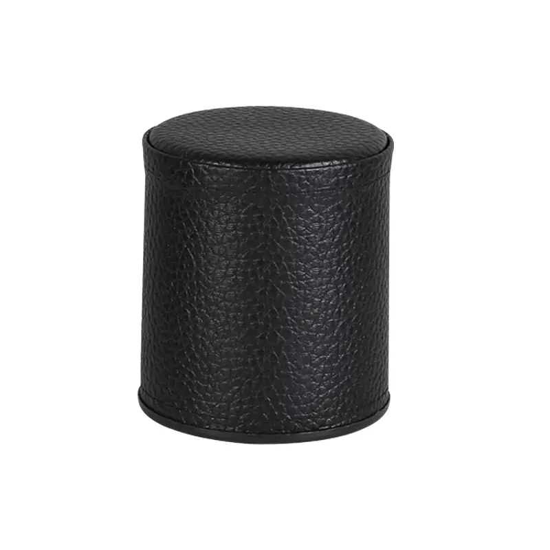 1Pcs Velvet Silencer Leather Sieve Cup Dice Set Bar Silent Sieve Cup with Base Dice Cup Dice