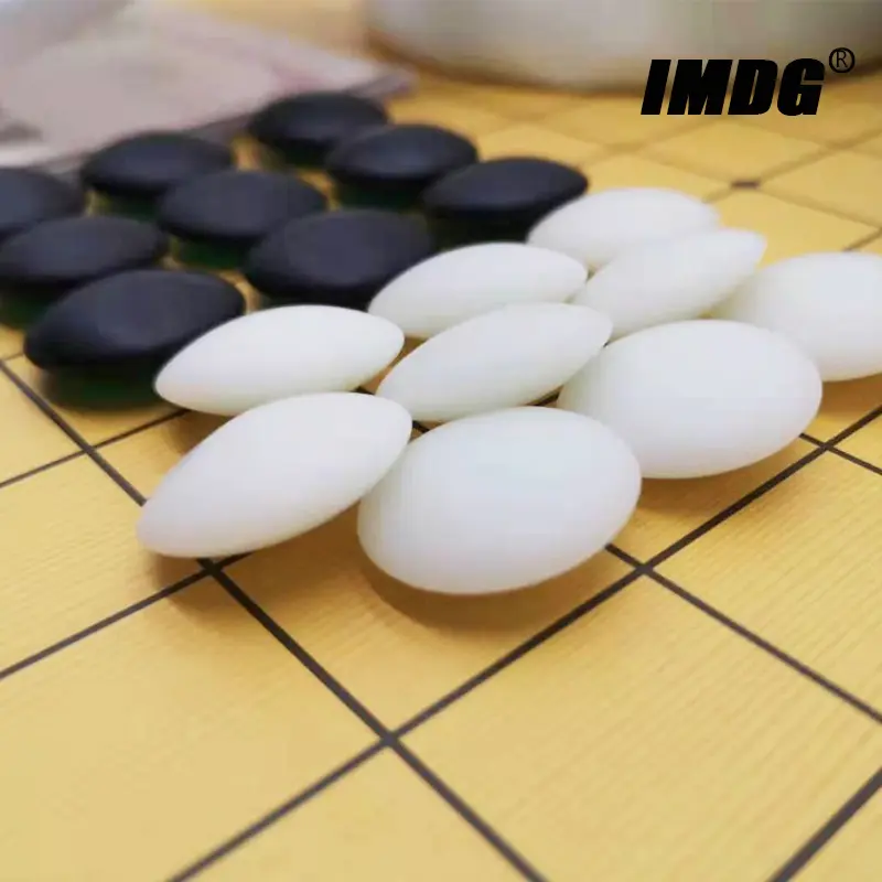 Go Chess 361 Stones Weiqi Imitation Jade Artificial Jade Chess Game Gobang Fir Beginner Gifts With Leather Chessboard