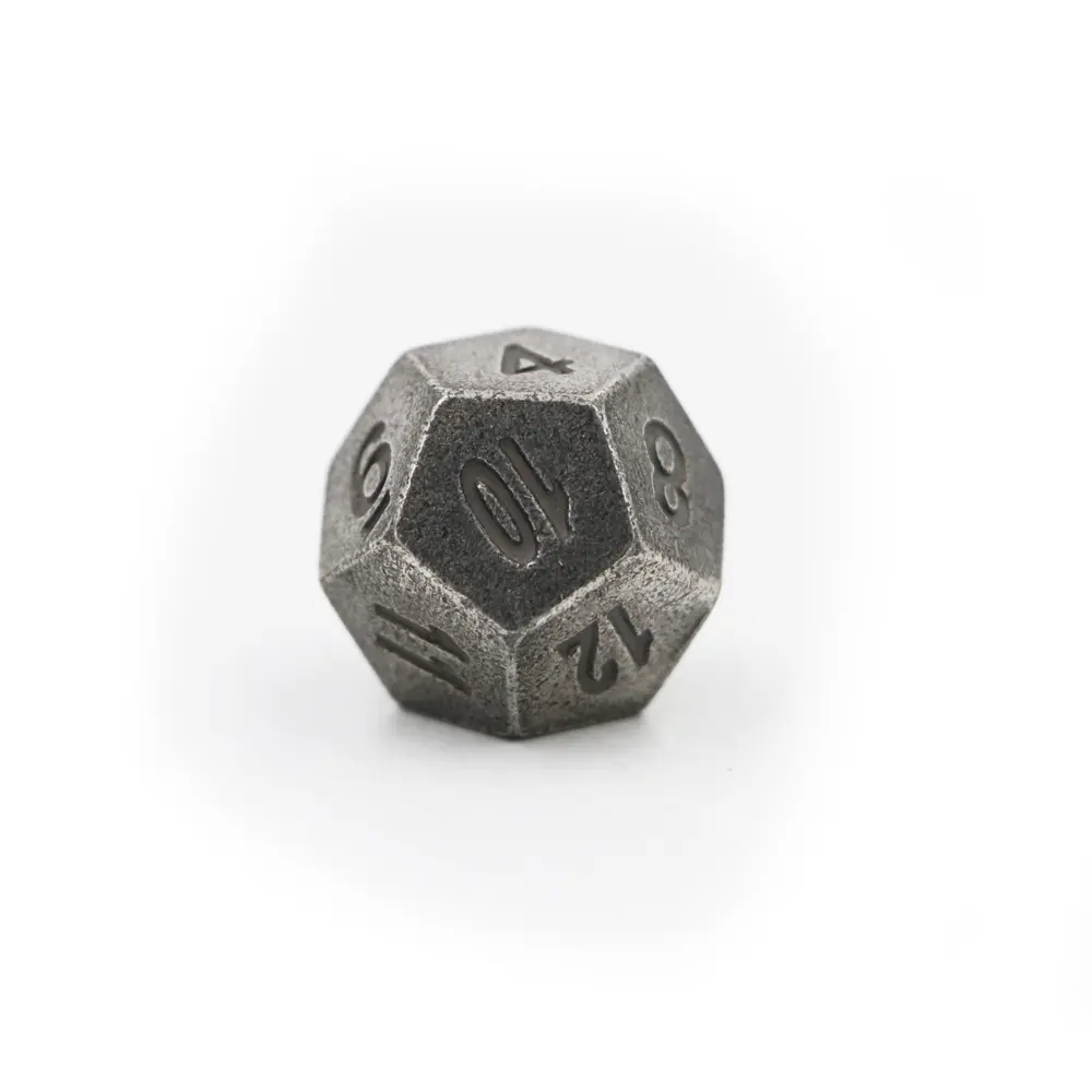1pcs D12 Polyhedron RPG Dice 12-sides Accessories Metal Dice DND Different Color Digital Game Dice