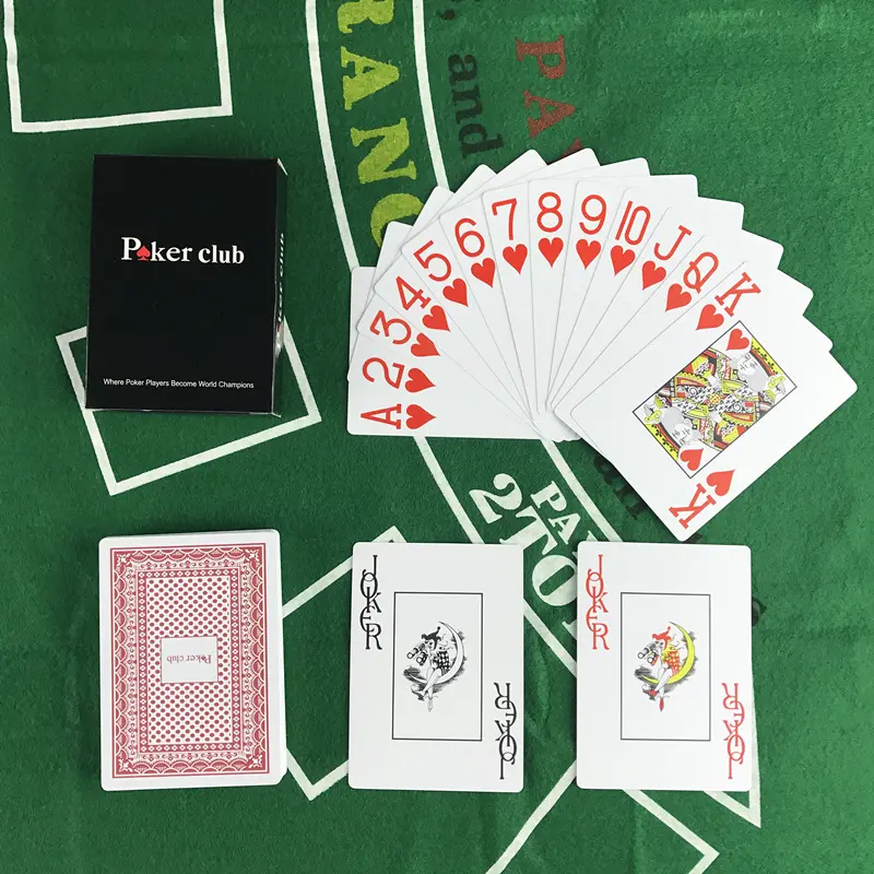 Smooth Waterproof Baccarat Texas Hold'em Plastic Playing Cards PVC Poker Club Cards Wear-resistant 2.48*3.46 inch