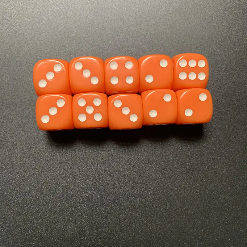 100 pcs 16mm/0.63inch10 colored acrylic with counting dice perfect for board games party entertainment bars