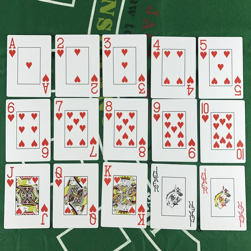 Smooth Waterproof Baccarat Texas Hold'em Plastic Playing Cards PVC Poker Club Cards Wear-resistant 2.48*3.46 inch