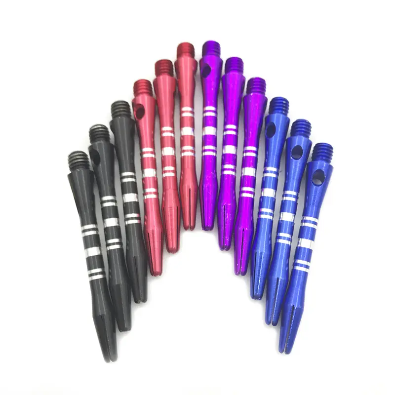 3pcs 1 Set Of Color Dart Rod 46mm/1.81in Aluminum Alloy Material 4 Color Dart Rod Accessories Throwing Dart Rod