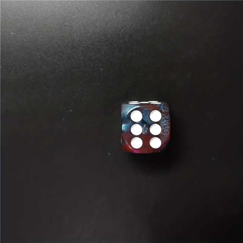 12 Pcs/set Of 16mm/0.63in Two-color Dice Puzzle Game Color Dot Acrylic High-quality Dice Fun Entertainment Game