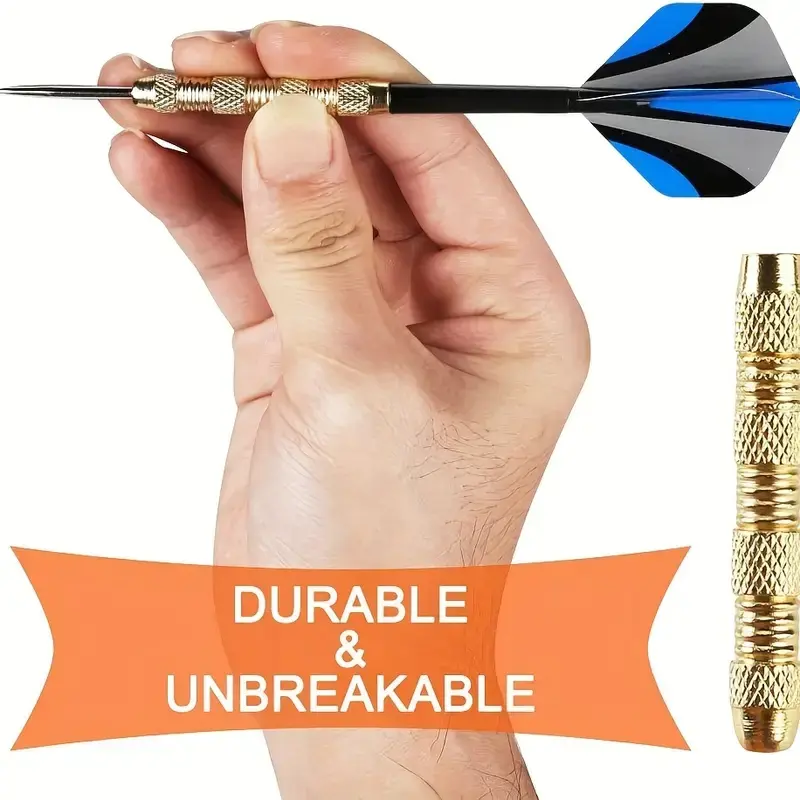 18 Pcs/set Of 14g Iron Plated Copper Dart Needle Black Plastic Rod With 6 Kinds Of Dart Wings Entertainment Game