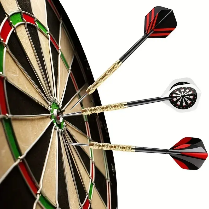 18 Pcs/set Of 14g Iron Plated Copper Dart Needle Black Plastic Rod With 6 Kinds Of Dart Wings Entertainment Game