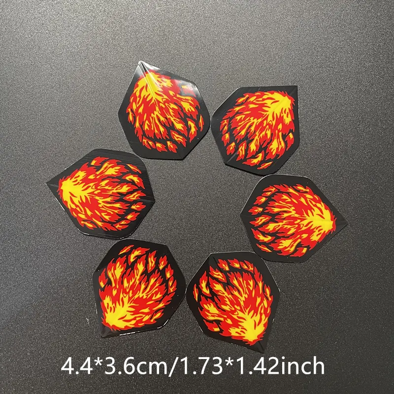 New 60 pieces/set 6-style dart wings withstand a variety of patterns for professional darts and soft-tip darts accessories