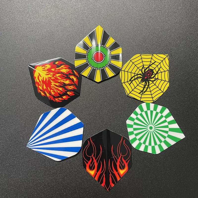 New 60 pieces/set 6-style dart wings withstand a variety of patterns for professional darts and soft-tip darts accessories