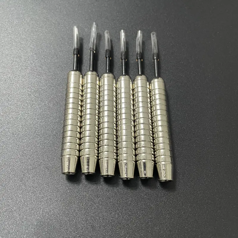 12 pcs uniquely shaped dart pins, 20g / 0.7-ounce iron material, electroplated dart accessories, black steel tips