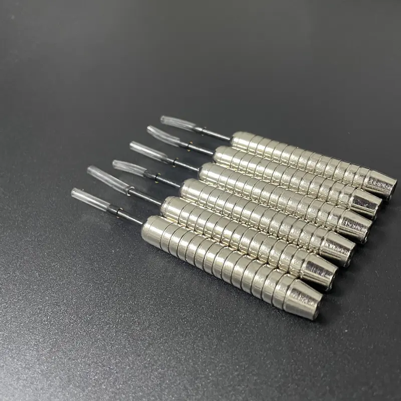 12 pcs uniquely shaped dart pins, 20g / 0.7-ounce iron material, electroplated dart accessories, black steel tips