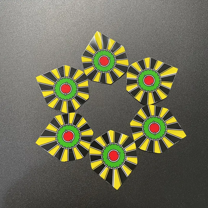 New 60 pieces/set 6-style dart wings withstand a variety of patterns for professional darts and soft-tip darts accessories