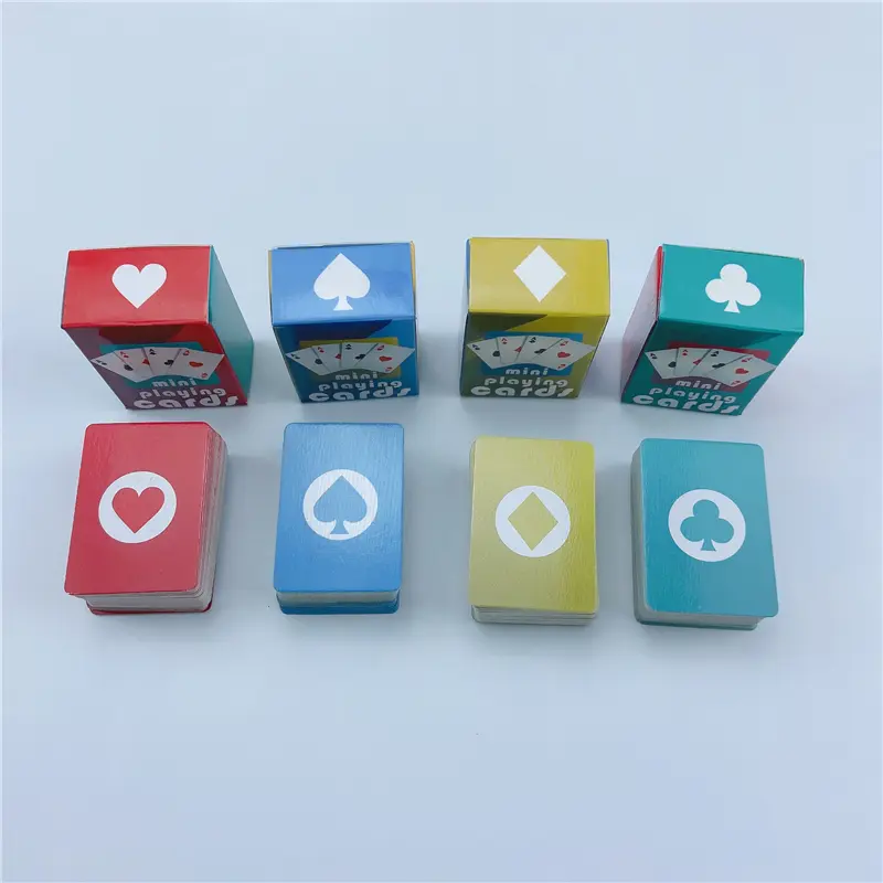 Cute MINI Miniature Games Poker Mini Playing Cards 40X28mm Miniature For Dolls Accessory Home Decoration High Quality