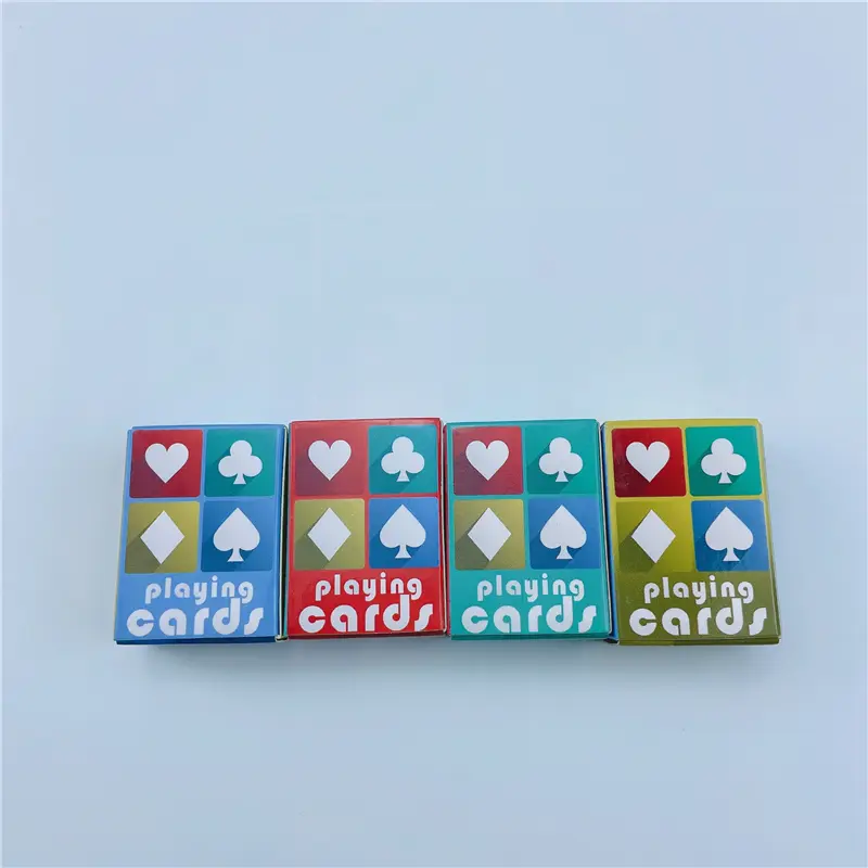 Cute MINI Miniature Games Poker Mini Playing Cards 40X28mm Miniature For Dolls Accessory Home Decoration High Quality