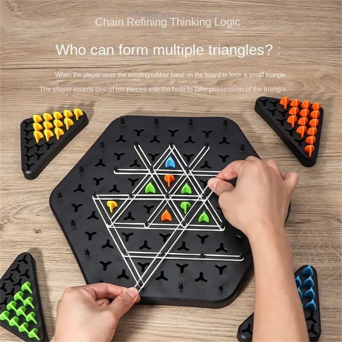 New Chain Triangle Chess Splendor Duel Board Strategy Game Family Game Logic Chess Track Tables Game