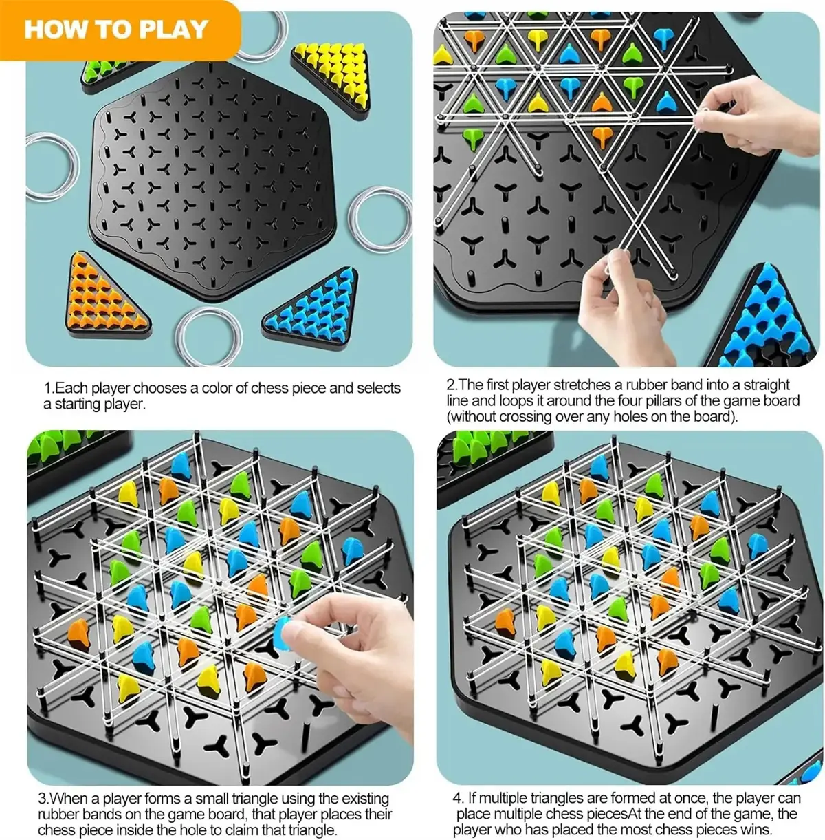 New Chain Triangle Chess Splendor Duel Board Strategy Game Family Game Logic Chess Track Tables Game
