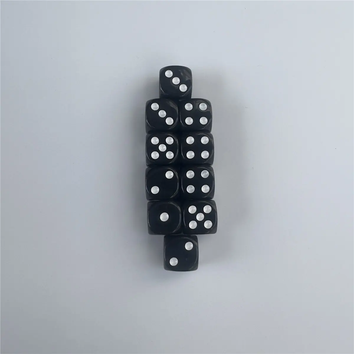 100Pcs/Lot 14/16mm Dice Set White Black Point Drinking Dice Acrylic White Round Corner D6 Points Dice Club Party