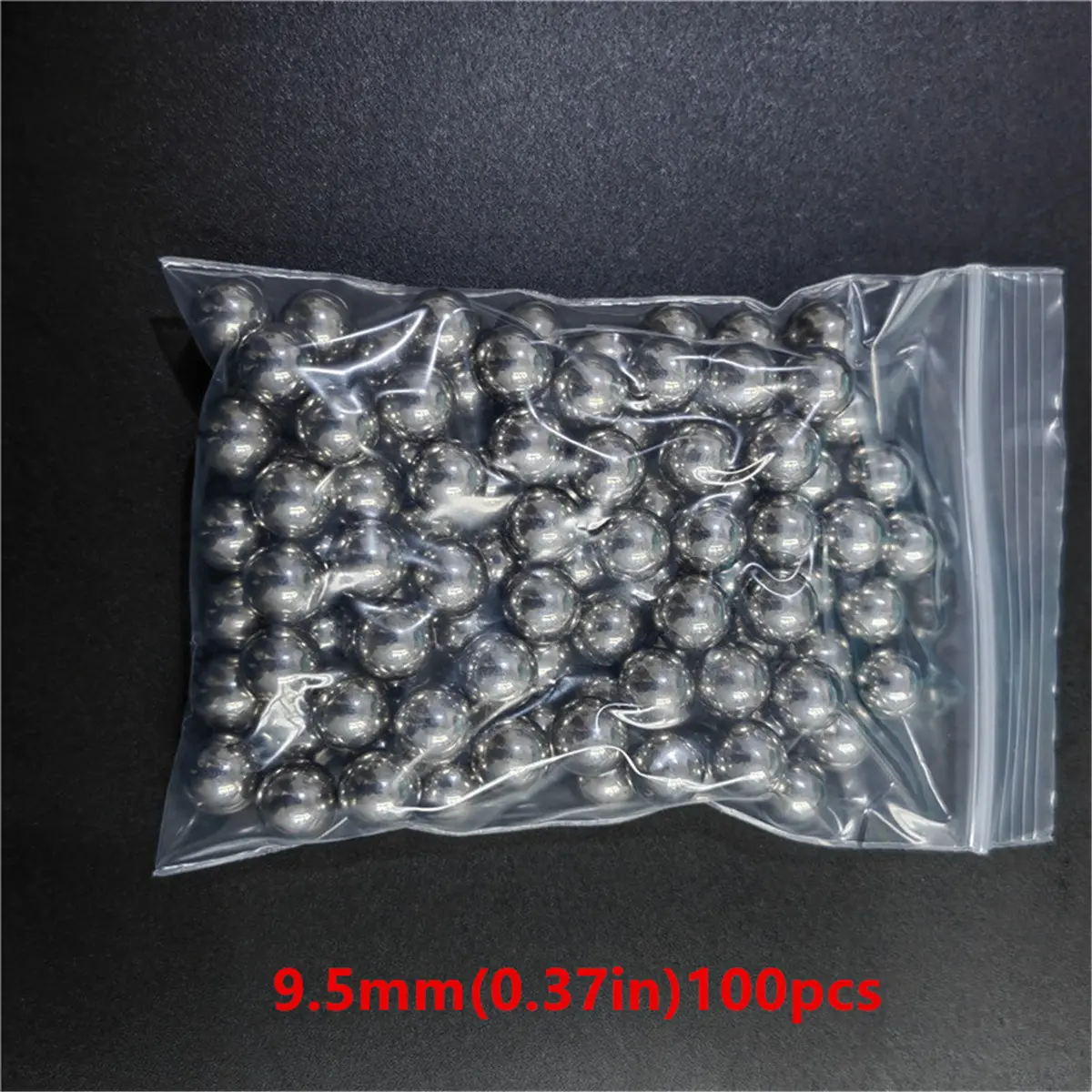 100pcs1set 9mm/0.35in 9.5mm/0.37in 10mm/0.39in 11mm/0.43in High Carbon Steel Ball Slingshot Hunting Shooting Ball Accessories