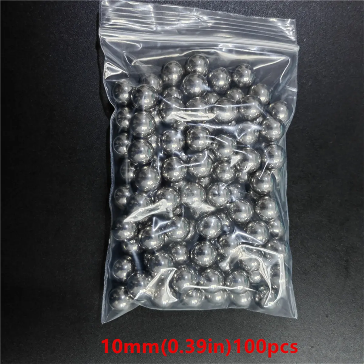 100pcs1set 9mm/0.35in 9.5mm/0.37in 10mm/0.39in 11mm/0.43in High Carbon Steel Ball Slingshot Hunting Shooting Ball Accessories
