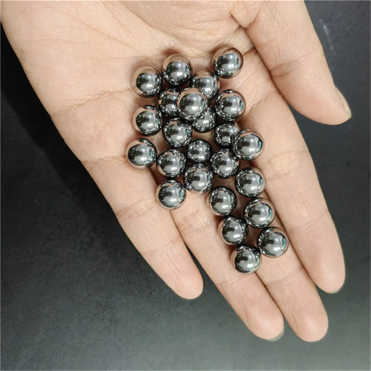 100pcs1set 9mm/0.35in 9.5mm/0.37in 10mm/0.39in 11mm/0.43in High Carbon Steel Ball Slingshot Hunting Shooting Ball Accessories