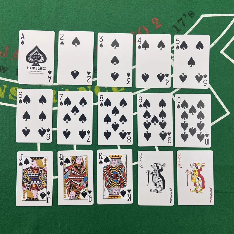 2pcs/Lot Plastic Playing Cards Waterproof Texas Hold'em Poker Cards Narrow Brand PVC Pokers Board Games 2.28*3.46 Inch