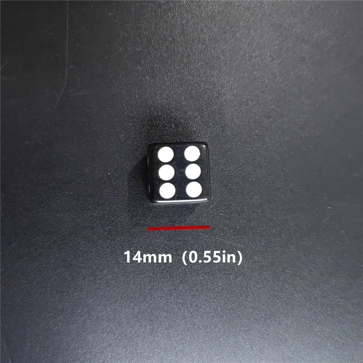 10 Pcs/set 14mm/0.63inch Acrylic Six Sided Standard Dice For Table Games, Party, Club Board Game