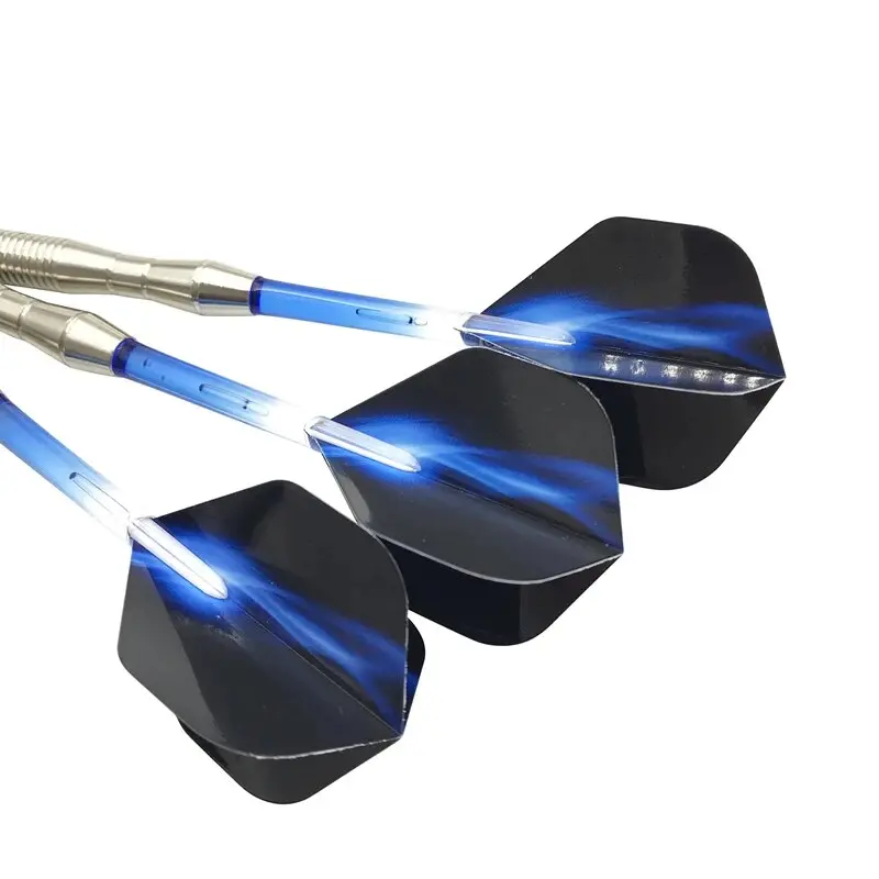 3pcs/set Soft-tip Darts Approximately 17g Blue Green Red Four-part Assembly Standard Safety Dart Shaft Aurora Wing Dart Flight