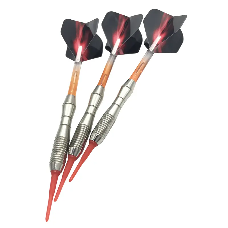 3pcs/set Soft-tip Darts Approximately 17g Blue Green Red Four-part Assembly Standard Safety Dart Shaft Aurora Wing Dart Flight